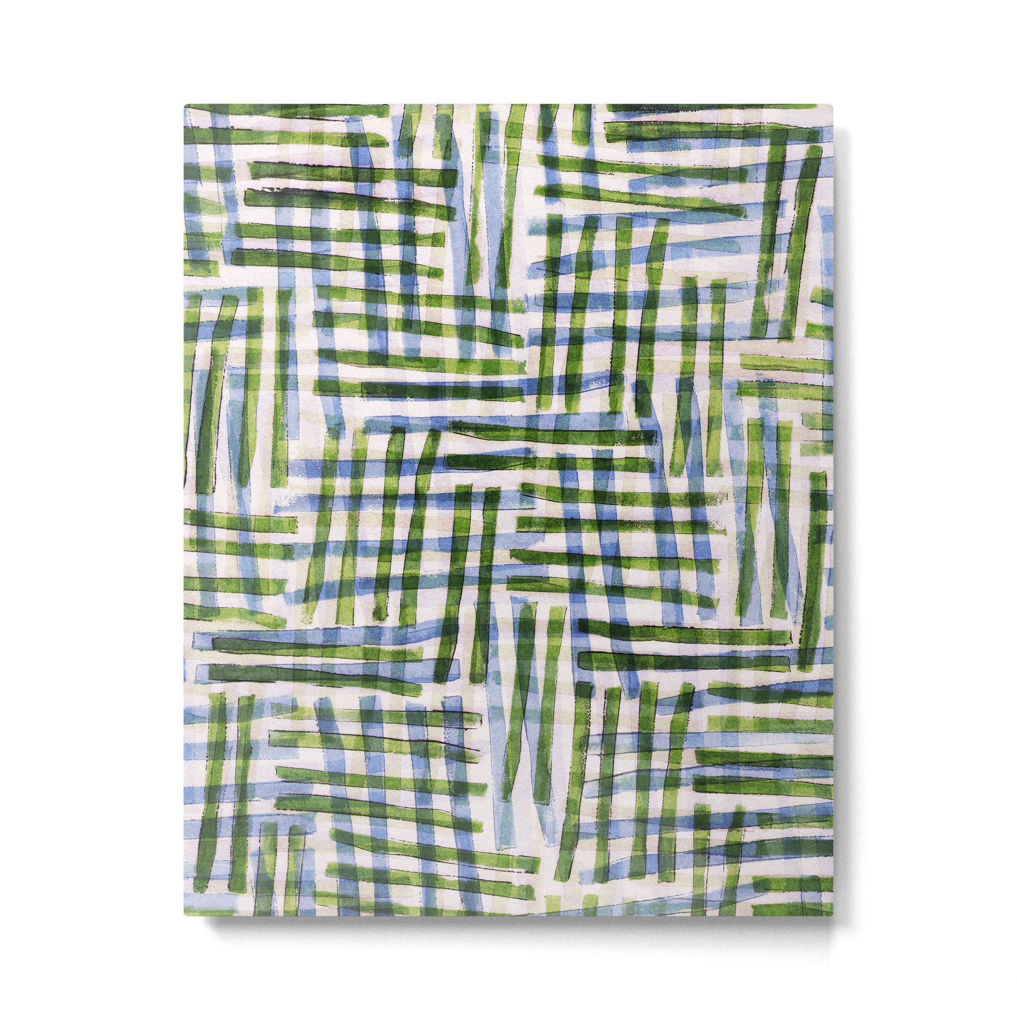 Abstract Linocut Pattern #8 Metal Print Gallery Image 6