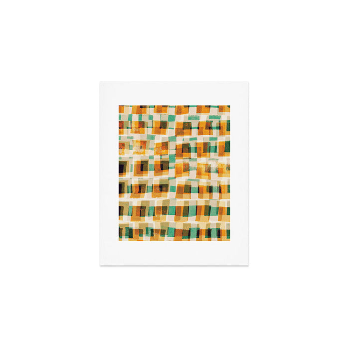 Abstract Linocut Pattern #9 Art Print Gallery Image 1