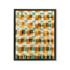 Abstract Linocut Pattern #9 Framed Canvas Print Gallery Image 8