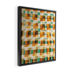 Abstract Linocut Pattern #9 Framed Canvas Print Gallery Image 2