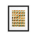 Abstract Linocut Pattern #9 Framed Art Print Gallery Image 6