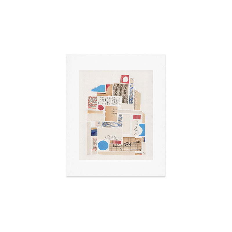 Abstract Mixed Media Collage #1 Art Print Gallery Image 1