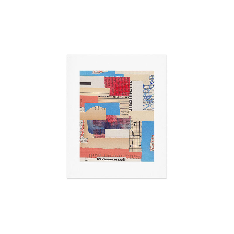 Abstract Mixed Media Collage #2 Art Print Gallery Image 1