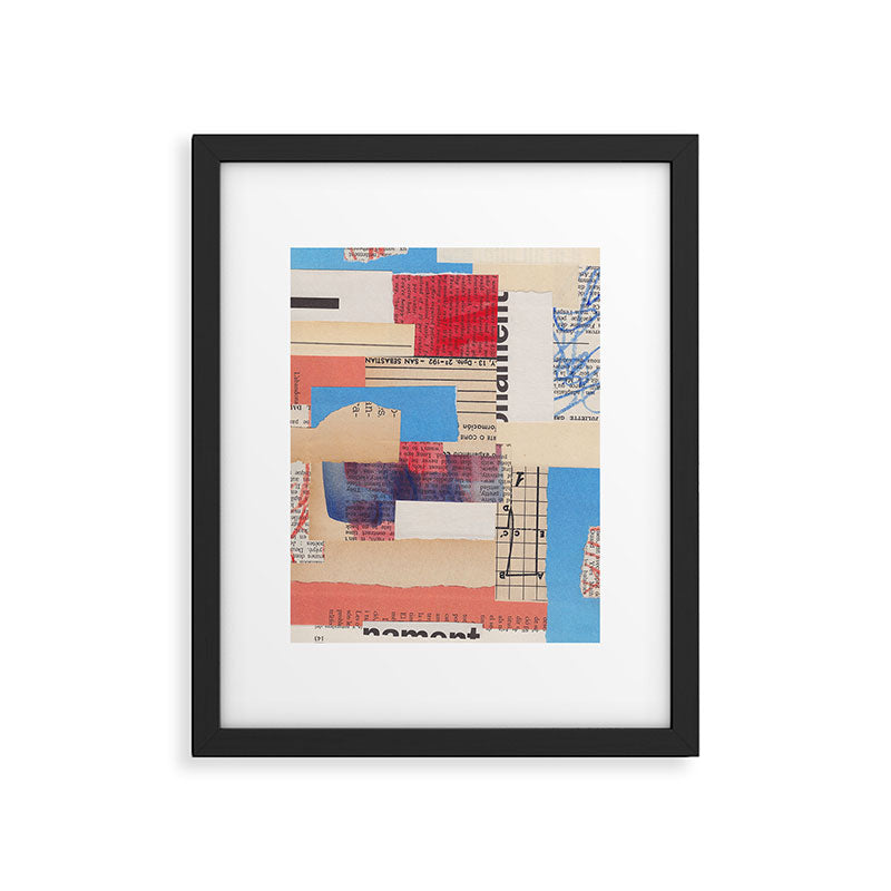 Abstract Mixed Media Collage #2 Framed Art Print Gallery Image 4