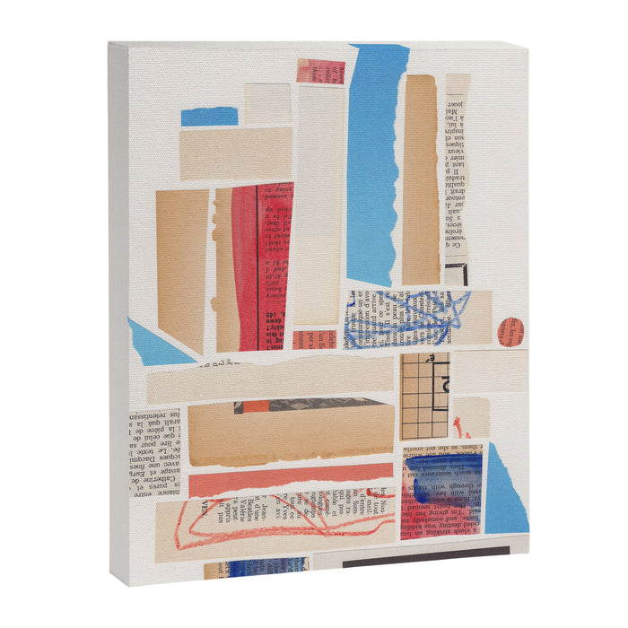 Abstract Mixed Media Collage #3 Canvas Print Gallery Image 1