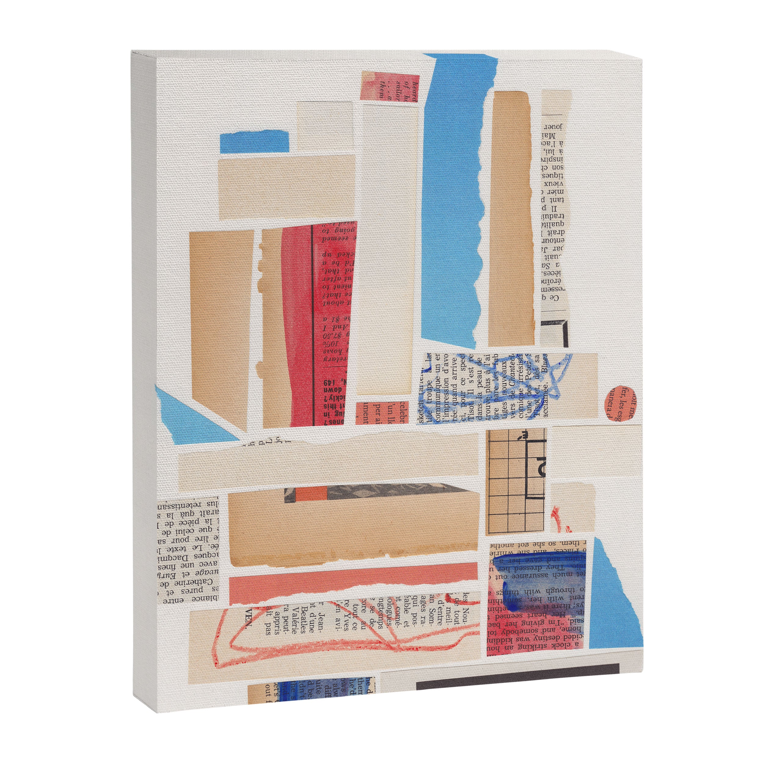 Abstract Mixed Media Collage #3 Canvas Print Gallery Image 8
