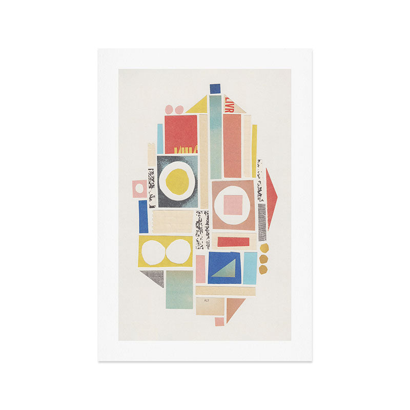 Abstract Mixed Media Collage #7 Art Print Gallery Image 1