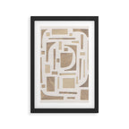 Abstract Paper Collage #3 Framed Art Print Gallery Image 2
