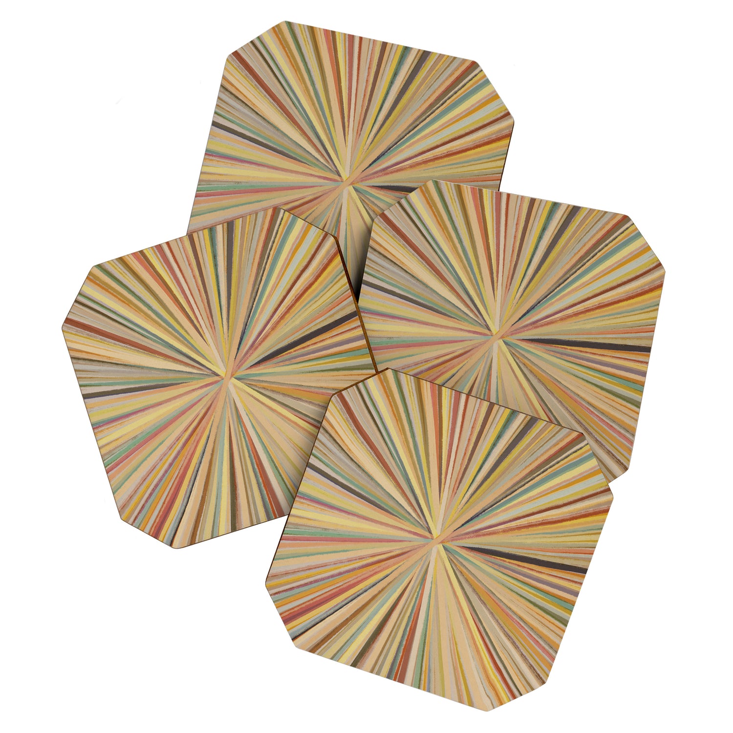 Abstract Pastel Bloom Coaster Gallery Image 1
