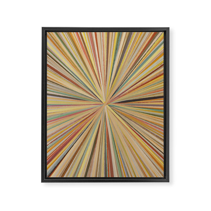 Abstract Pastel Bloom Framed Canvas Print Gallery Image 1