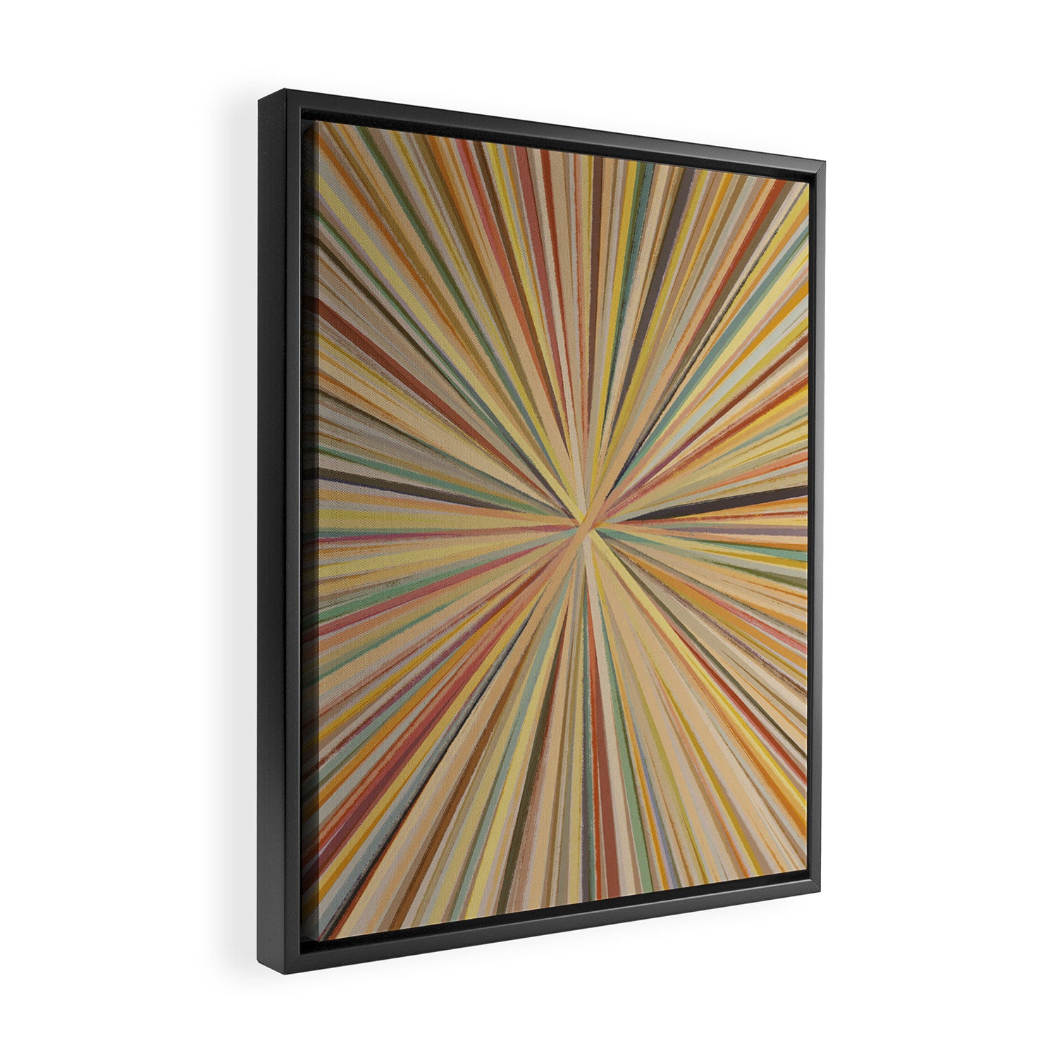 Abstract Pastel Bloom Framed Canvas Print Gallery Image 2