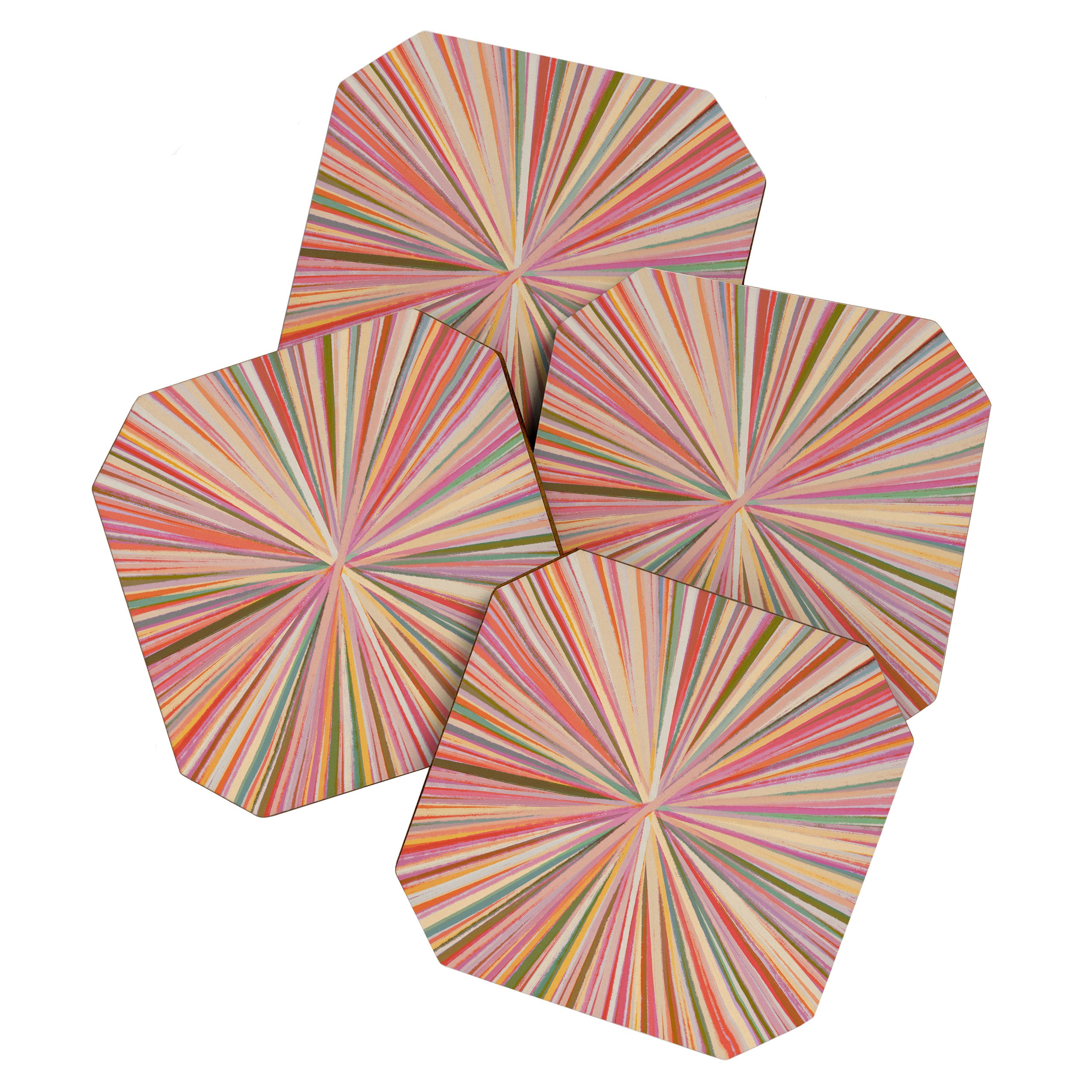 Abstract Pink Bloom Coaster Gallery Image 1