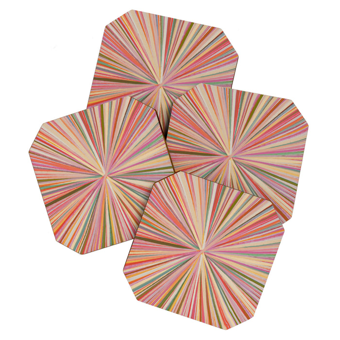 Abstract Pink Bloom Coaster Gallery Image 1