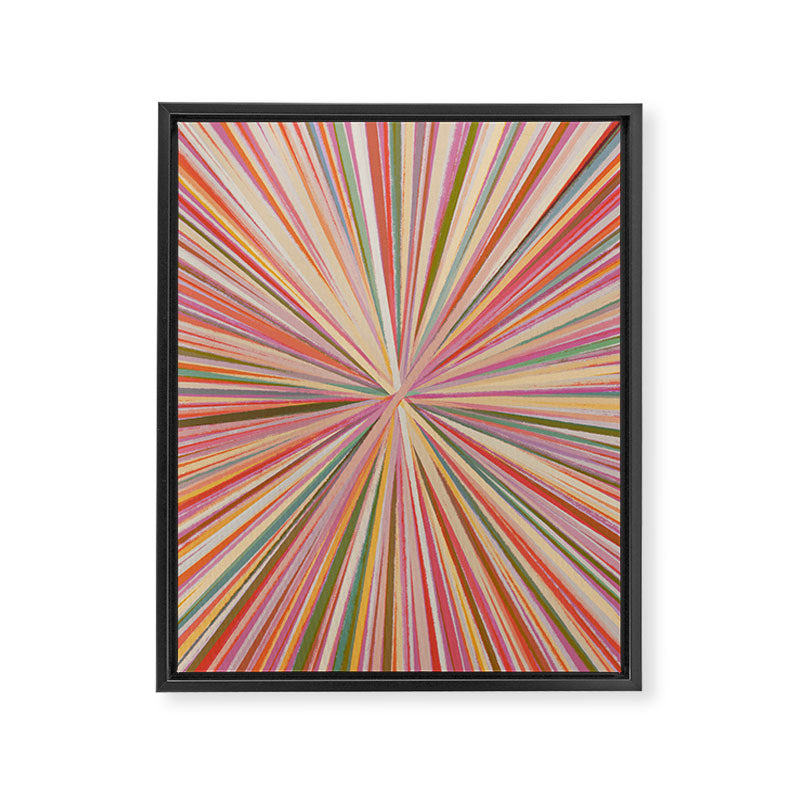 Abstract Pink Bloom Framed Canvas Print Gallery Image 8