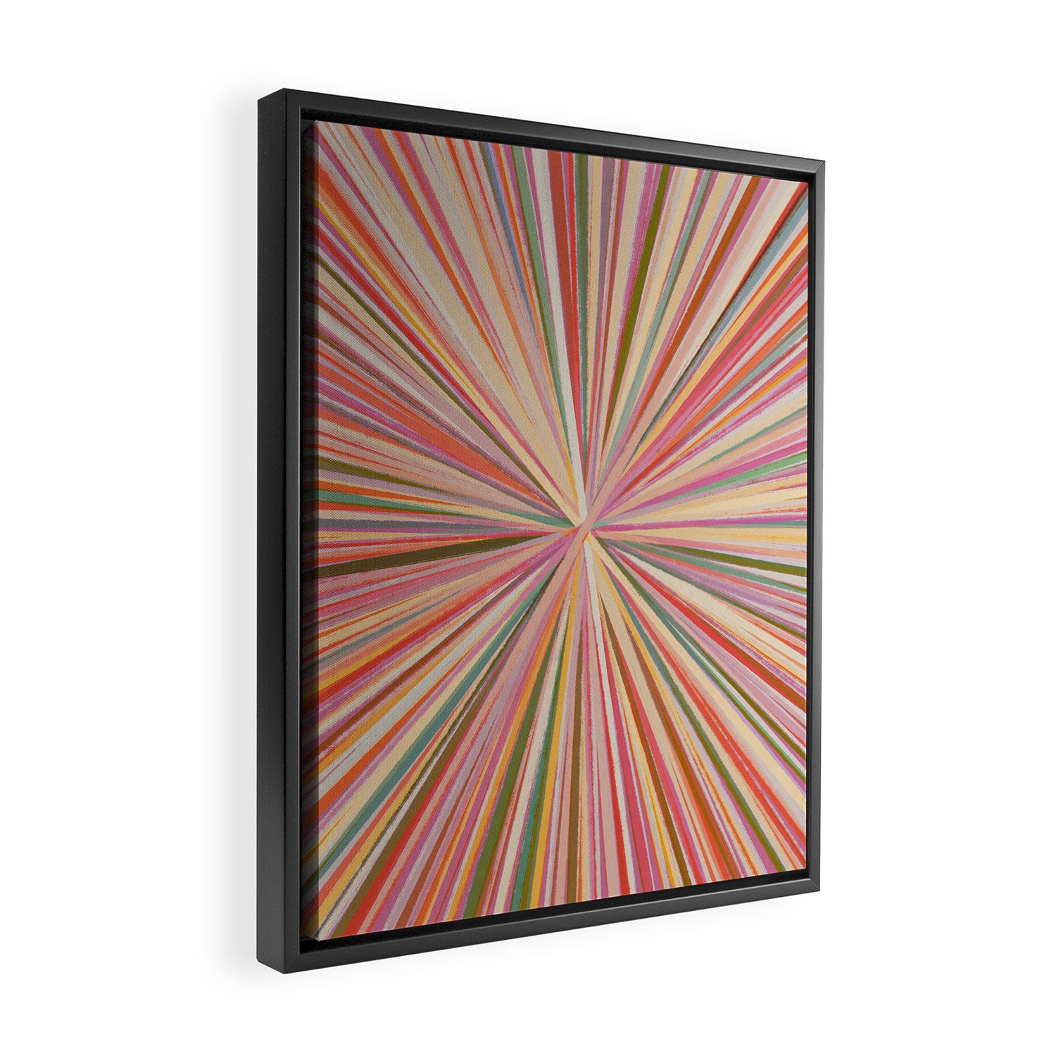 Abstract Pink Bloom Framed Canvas Print Gallery Image 2