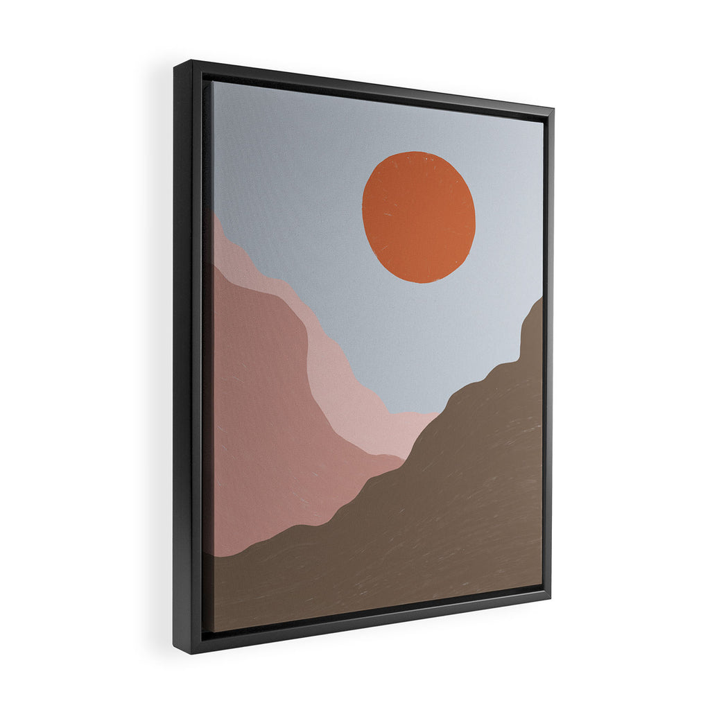 Acrylic Landscape #1 Framed Canvas Print Gallery Image 2