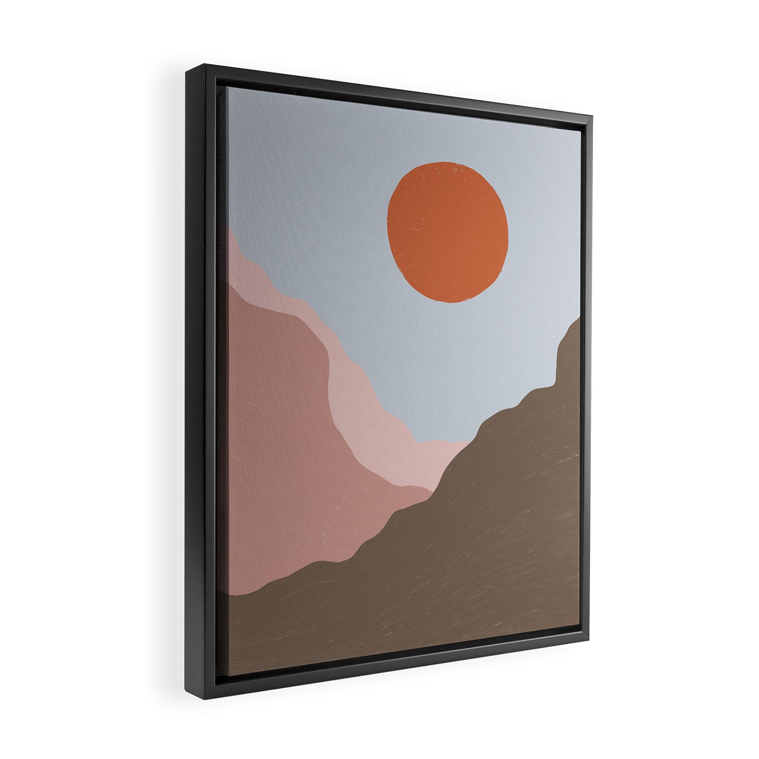 Acrylic Landscape #1 Framed Canvas Print Gallery Image 2