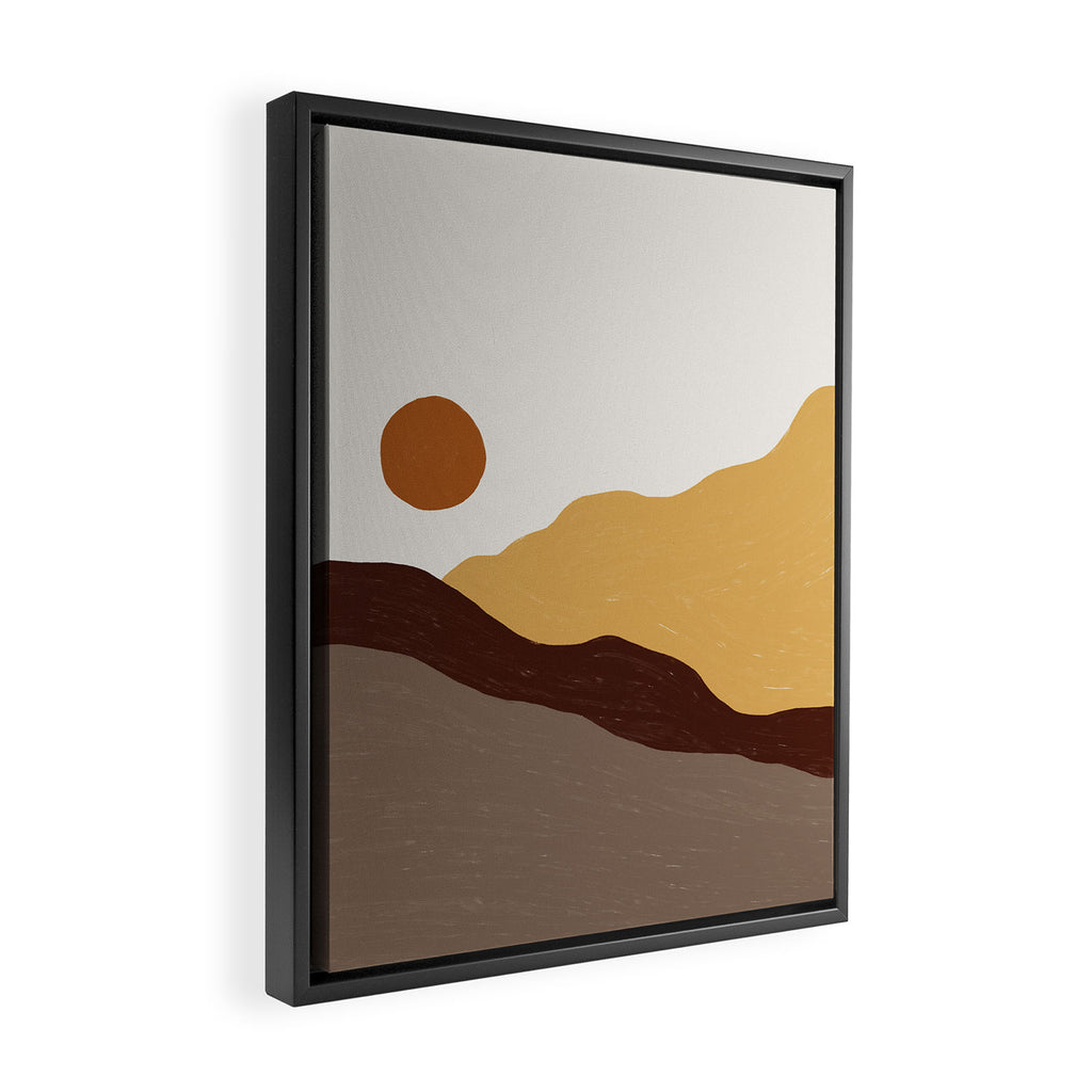 Acrylic Landscape #3 Framed Canvas Print Gallery Image 2