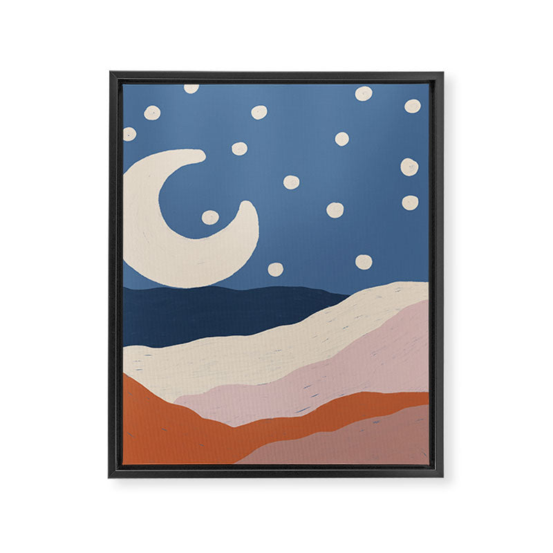 Acrylic Landscape #4 Framed Canvas Print Gallery Image 6