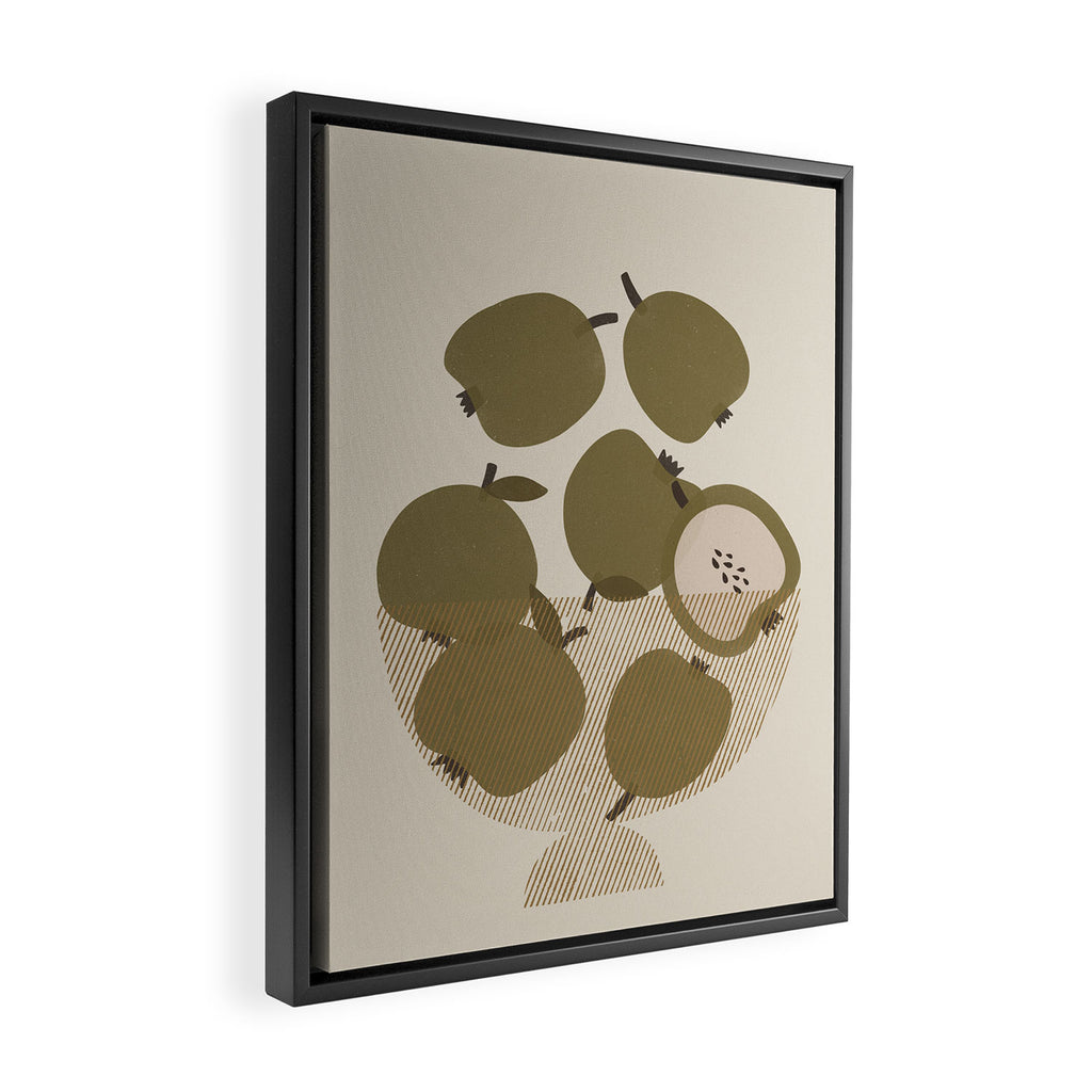 Apple Bowl Framed Canvas Print Gallery Image 2