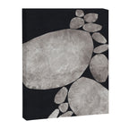 Balancing / Gray on Black Canvas Print Gallery Image 8