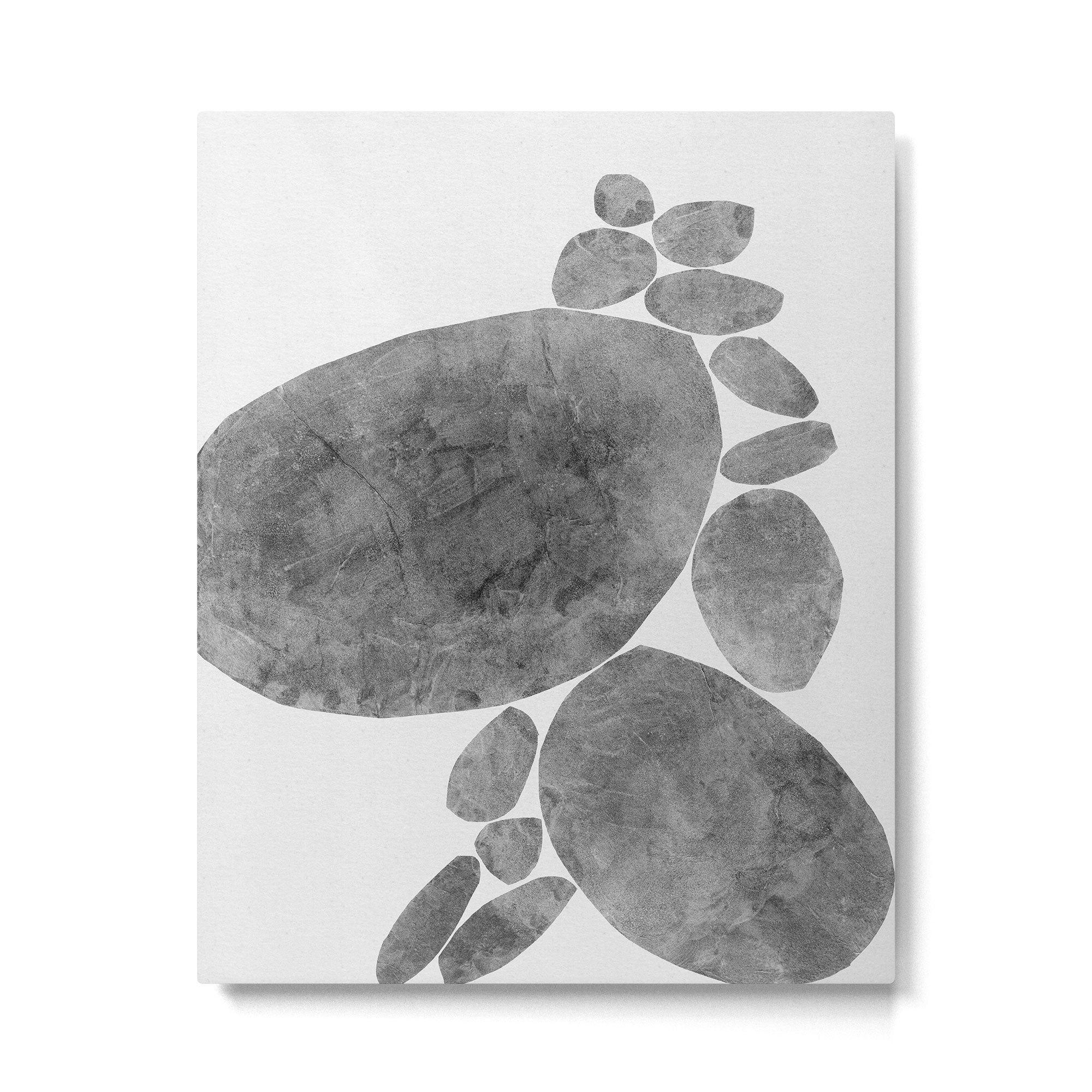 Balancing / Gray on White Metal Print Gallery Image 6