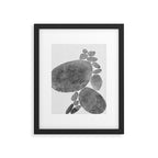 Balancing / Gray on White Framed Art Print Gallery Image 6