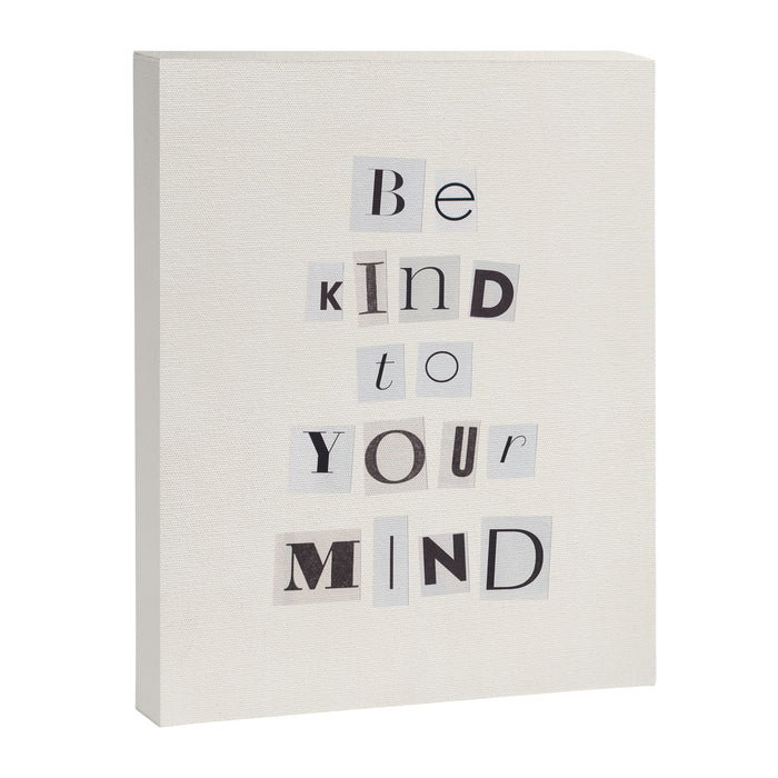 Be kind to your mind / Daily Reminder #5 Canvas Print Gallery Image 1