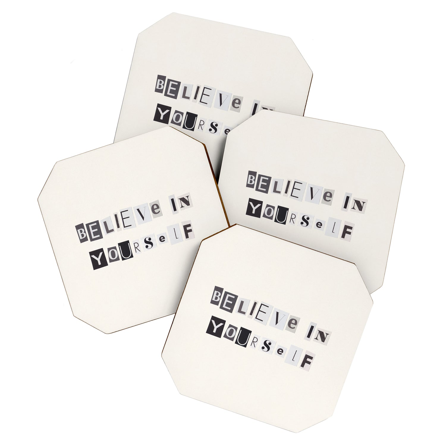Believe in yourself / Daily Reminder #6 Coaster Gallery Image 1
