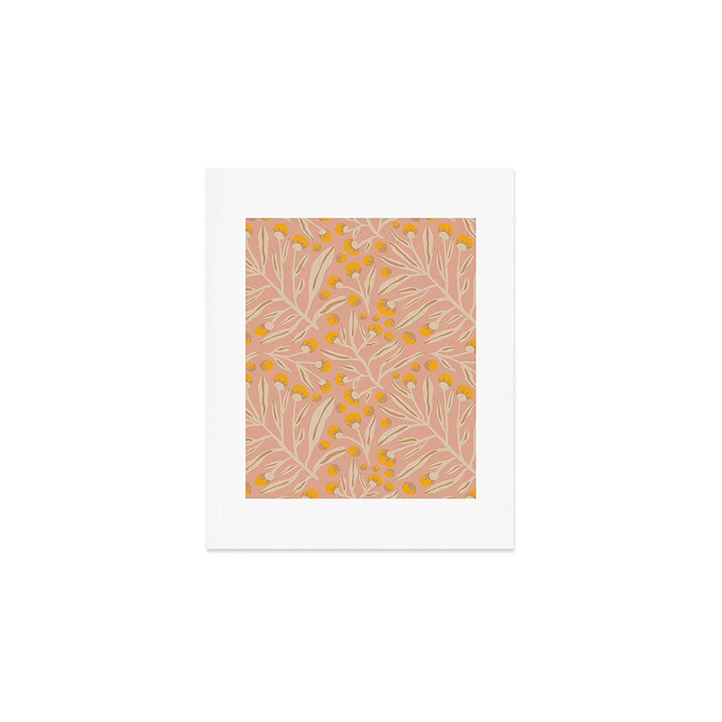 Berries / Peach & Yellow Art Print Gallery Image 1