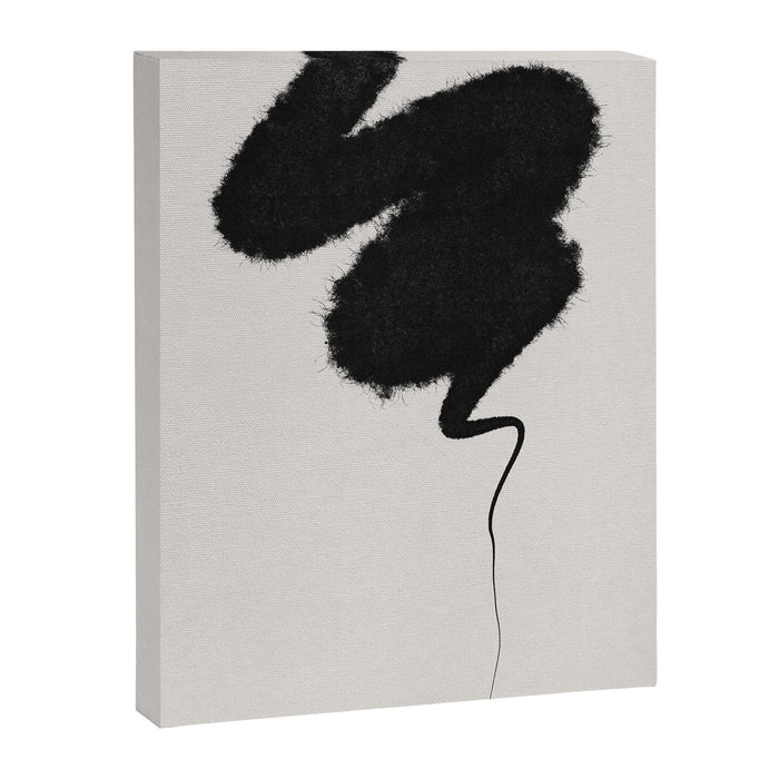 Black Brushstroke Canvas Print Gallery Image 1