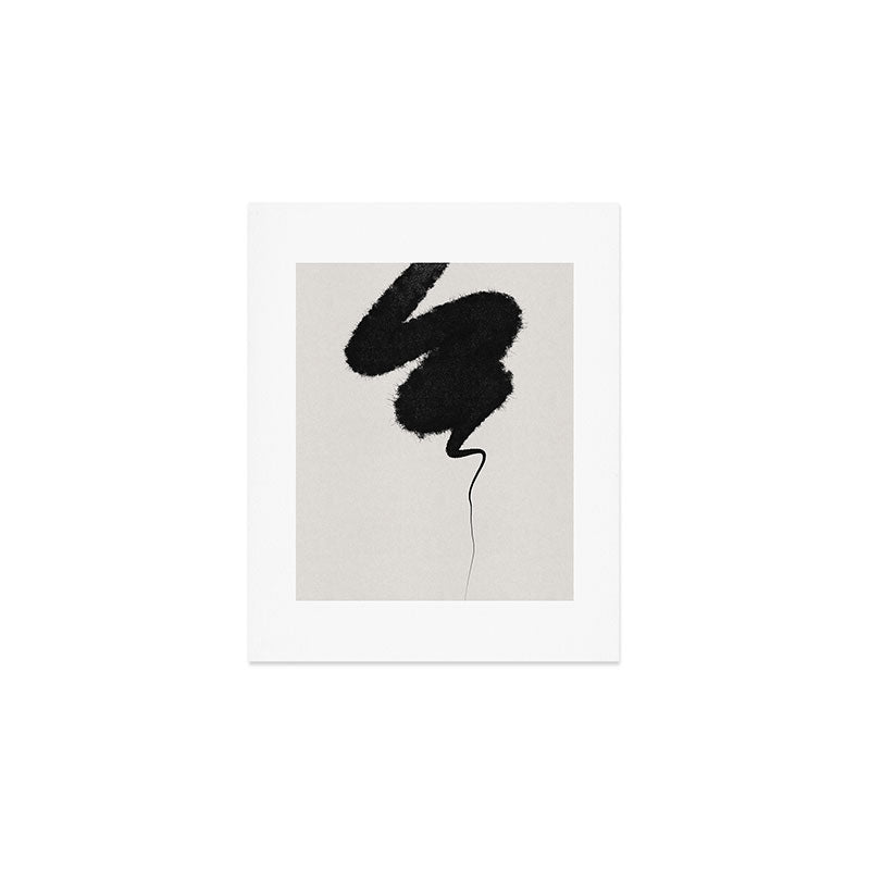 Black Brushstroke Art Print Gallery Image 1