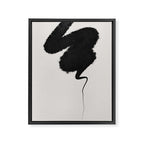 Black Brushstroke Framed Canvas Print Gallery Image 8