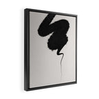 Black Brushstroke Framed Canvas Print Gallery Image 2