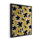 Black Florals #1 Framed Canvas Print Gallery Image 2