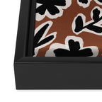 Black Florals #2 Framed Canvas Print Gallery Image 3