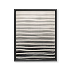 Black Horizontal Lines Framed Canvas Print Gallery Image 6