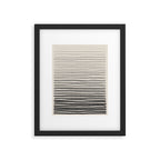Black Horizontal Lines Framed Art Print Gallery Image 4