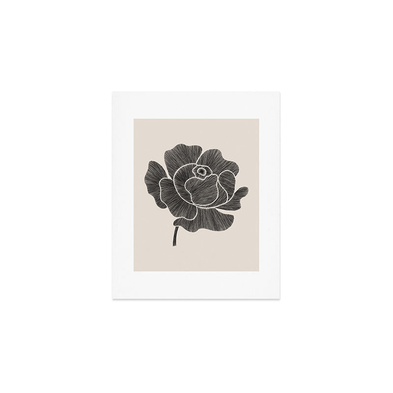 Black Peony II Art Print Gallery Image 1
