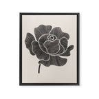Black Peony II Framed Canvas Print Gallery Image 6