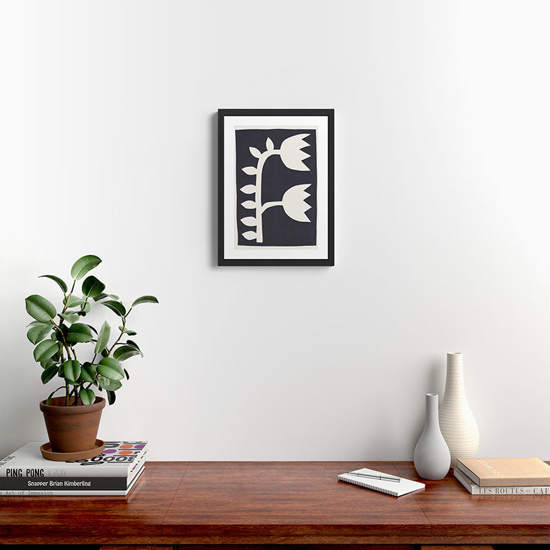 Black Tulips #2 - 4/5 Framed Art Print Gallery Image 2