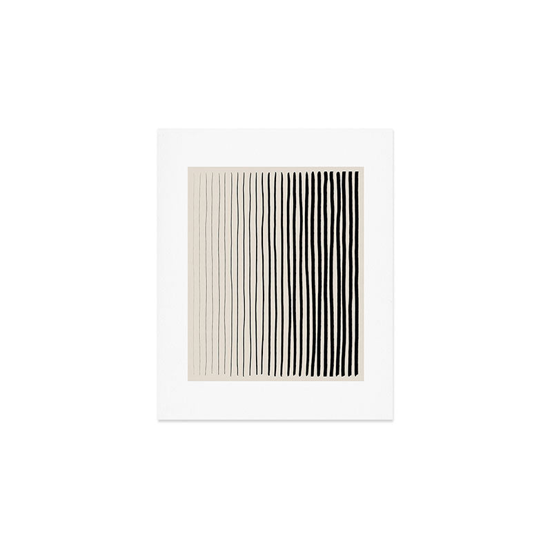 Black Vertical Lines Art Print Gallery Image 1
