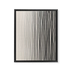 Black Vertical Lines Framed Canvas Print Gallery Image 6
