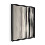 Black Vertical Lines Framed Canvas Print Gallery Image 2