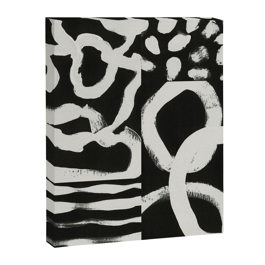 Black & White Abstract Collage #1 Canvas Print Gallery Image 8