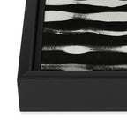 Black & White Abstract Collage #1 Framed Canvas Print Gallery Image 3