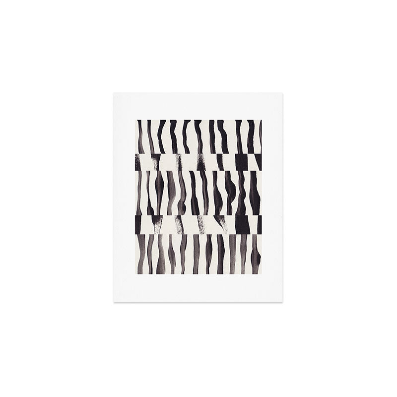 Black & White Abstract Collage #2 Art Print Gallery Image 1