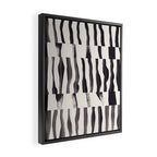 Black & White Abstract Collage #2 Framed Canvas Print Gallery Image 2