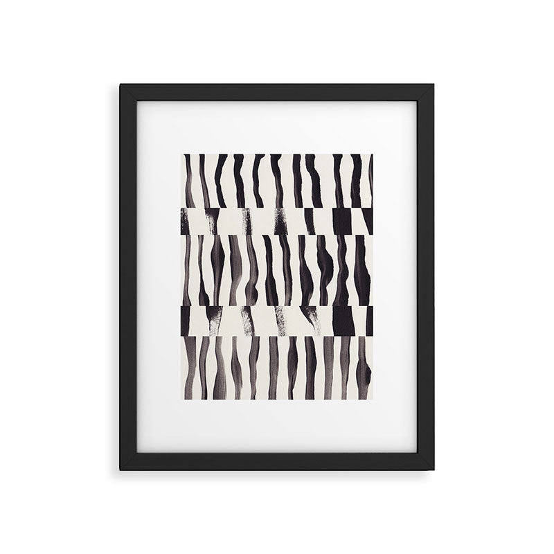 Black & White Abstract Collage #2 Framed Art Print Gallery Image 6