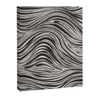 Black & White Irregular Lines Canvas Print Gallery Image 6